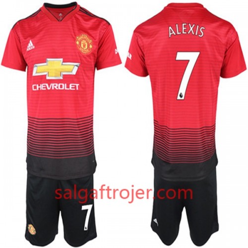 Manchester United Fodboldtrøjer Alexis Sanchez 7 Børn Hjemmebanesæt 2018/19 Kort ærmer Manchester United Fodboldtrøjer Alexis Sanchez 7 Børn Hjemmebanesæt 2018/19 Kort ærmer